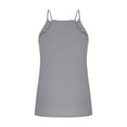 thumbnail image 6 of Olyvenn Fashion Summer Hollow Out Wrap Sleeveless Camisole Fashion Vacation Loose Tank Top Holiday Shirt Casual Vest Women Going Out Tank Top Gray XL, 6 of 6