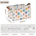 thumbnail image 7 of Yayeee Foldable Storage Basket for Shelves with Handles Waterproof Cloth Bins, Colorful Flowers, 7 of 7