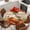Orange, variant on Fall Maple Leaves Round Tablecloth, Fitted Table Cover with Elastic for 55"-60" Round Tables, Happy Thanksgiving Pumpkins Autumn Black Table Cloth Outdoor Indoor Dinning Party Waterproof Tablecloths