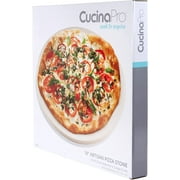Pizza Stone for Oven, Grill, BBQ - Round 5/8 Inch Extra Thick Baking Stone- XL 16.5 Pan for Crispy Crust, Heavy Duty Cordierite Holds High Temp- Kitchen Essential