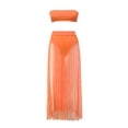 thumbnail image 5 of GERsome Women's Summer 2 Piece Outfit Crop Tube Tops and Mesh Long Skirt Set, 5 of 5