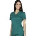 thumbnail image 3 of Cherokee Workwear Core Stretch Scrubs Top for Women V-Neck Plus Size WW630, 2XL, Hunter, 3 of 6