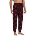thumbnail image 4 of Kdxio Red Skulls 2 Pattern Joggers,Sweatpants for Men with Pockets-X-Large, 4 of 5
