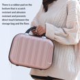 thumbnail image 3 of HLONK Makeup Storage Organizer Travel ABS Toiletry Suitcase Box Mini Boarding Luggage Cosmetic Case Large Capacity Bag White, 3 of 10