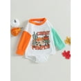 thumbnail image 3 of Wassery My 1st Halloween Clothes Costume Infant Baby Girl Boy Fall Halloween Sweatshirt Long Sleeve Round Neck Letter Print One-Piece Bodysuit 0-18 Months, 3 of 9