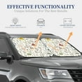 thumbnail image 4 of Haiem Colorful Mushrooms and Plants Car Windshield Sun Shade (2 Pieces) Foldable Windshield Sun Shade Car Accessories for Truck SUV Pickup-Small, 4 of 7