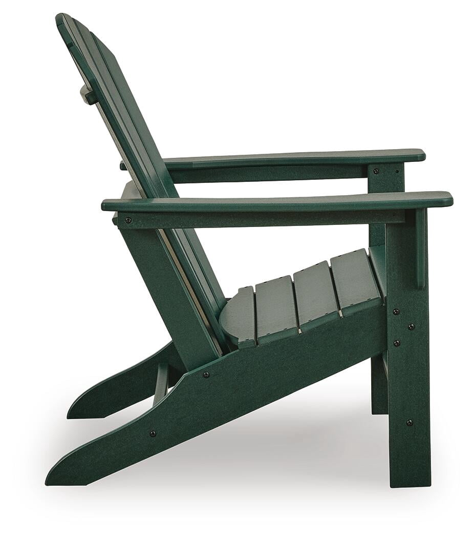 Signature Design by Ashley Karson City Adirondack Chair, Outdoor Patio Chair, Green MEGA-TUFF® HDPE