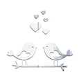 thumbnail image 1 of Valentines Day 3D Mirror Sticker Self Adhesive Wall Decal with Heart Shaped Design Acrylic Waterproof Mirror Sticker for Home Wall Decor Bathroom Mirror Decor, 1 of 1