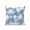 Slate Blue, Periwinkle, variant on Outdoor Pillows Waterproof, Pink Palm Bedding Throw Pillows with Insert for Couch Sofa Bed, Tropical Coconut Trees Jungle Botanical 16x16 Inch Pillowcases Decorative Camping Patio Pillow Set of 1