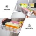 thumbnail image 3 of Cesta de almacenamiento de escritorio de 3 piezas, decorativa, para refrigerios, para toallas de baño (blanca), 3 of 8