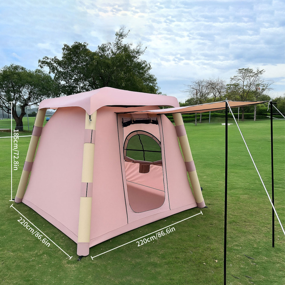 Yoking Aufblasbares Luftzelt Für 3-4 Personen | Blow Up Campingzelt In 3 Min Aufgebaut | Wasserdicht & Allwetter