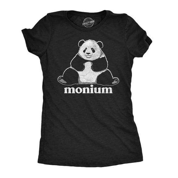 Womens Funny T Shirts Pandamonium Sarcastic Panda Graphic Novelty Tee for Ladies Womens Graphic Tees