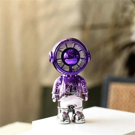 

Summer Portable Fans Clearence Portable Two-speed Handheld Fan Electroplating Gradient Color Astronaut Pocket Coolings Fan USB ChargingSilent Mini Desktop Fan