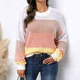 thumbnail image 6 of Lovskoo Sweaters for Women Trendy Comfortable Casual Pullover Long Sleeve Blouse Sweater White, 6 of 8