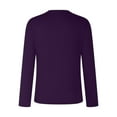 thumbnail image 5 of Tops for Women Casual V Neck Long Sleeve Shirts Outfits Clothes Stylish Fall Blouses with Zip up Pocket, 5 of 6