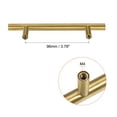 thumbnail image 3 of Uxcell 6" Length 3.8" Hole Center Stainless Steel T Bar Pull Handle 10mm Diameter, Gold Tone, 3 of 6