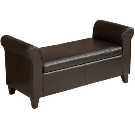 Home Loft Concepts Dreesen Armed Storage Ottoman