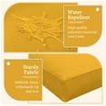 thumbnail image 3 of Snubbull 8-Piece Patio Furniture Cushions, Replacement Outdoor Cushions for 3-Seat Sectional Sofa, Waterproof & Zipped, 25.6"*23.6"*6", Yellow​​, 3 of 8