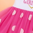 thumbnail image 6 of IBTOM CASTLE Toddler Baby Girls Birthday Princess Outfits Polka Dots Tutu Mouse Dress Fancy Dance Costume Halloween Cosplay Party Dress up with Ears Headband 5 Years Hot Pink-Heart, 6 of 8