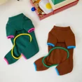 thumbnail image 7 of Small Dog Jumpsuit Rompers Winter Pet Clothes Pajamas Puppy Yorkshire Pomeranian Maltese Bichon Poodle Schnauzer Clothing Pants (brown,XL), 7 of 7