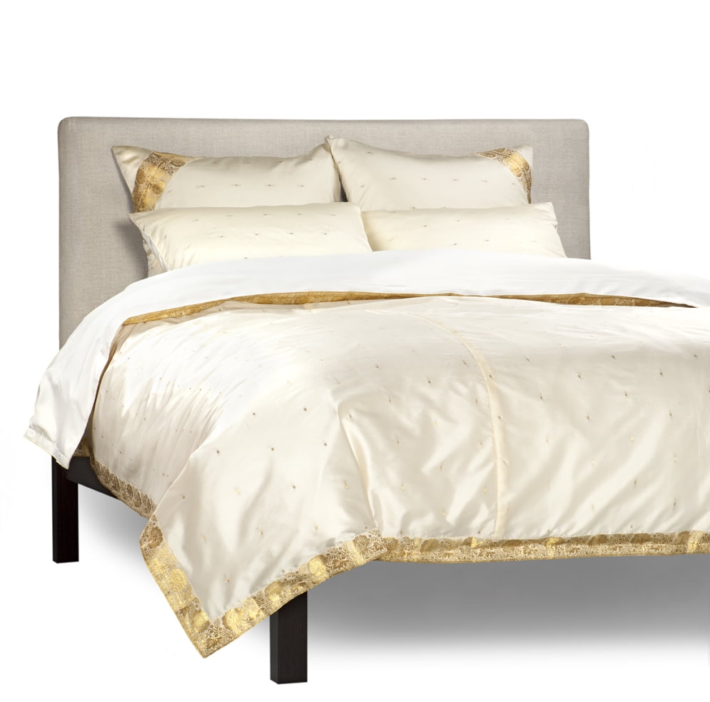 Cream5 Piece Sari Duvet Cover Set w/ Pillow Covers/Euro ShamCalifornia King