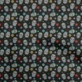 thumbnail image 1 of oneOone Cotton Poplin Black Fabric Skull Sewing Craft Projects Fabric Prints By Yard 56 Inch Wide-aE, 1 of 5