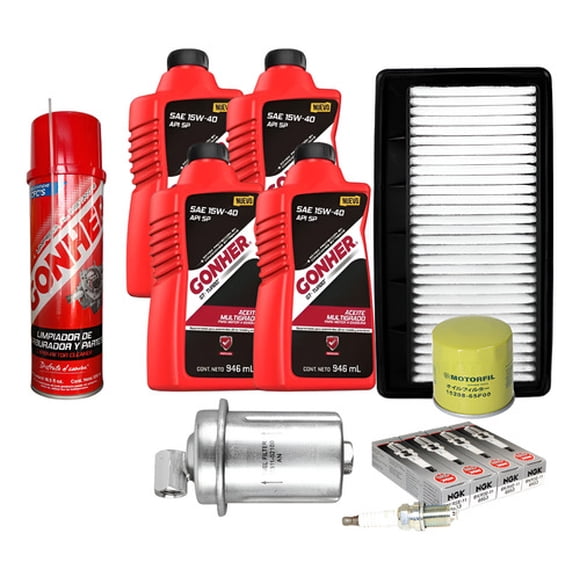 Kit Afinacion Dodge Atos 2001 Al 2004 1.0 15w40 Carbuclean