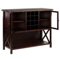 thumbnail image 2 of Contemporary Home Living 43.75" Teak Brown Contemporary Buffet Cabinet, 2 of 8