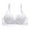 White, variant on Wisremt Women Large Size Lace Gather Bra Breathable Sexy Solid Colos Bras