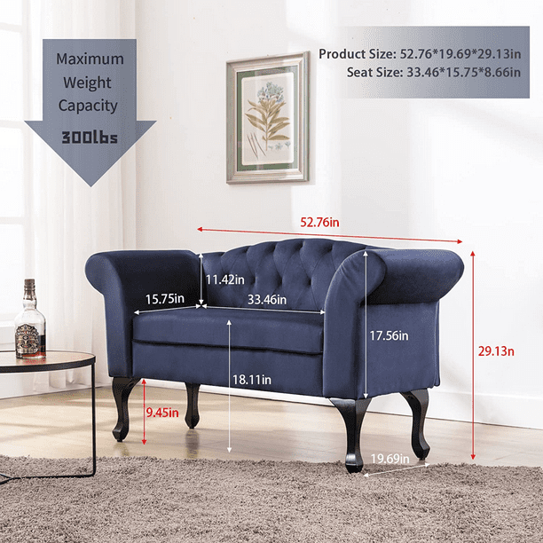 Loveseat Small Sofa Small Mini Room Couch TwoSeater Sofafor Small Space Office Studio Apartment