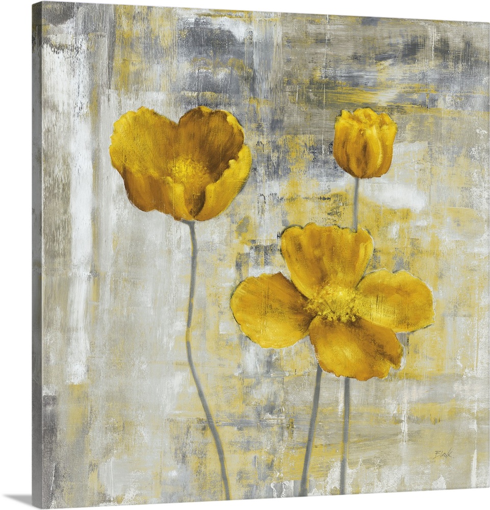 Great BIG Canvas Yellow Flowers II Canvas Wall Art 24x24 Great BIG Canvas Yellow Flowers II Canvas Wall Art 24x24