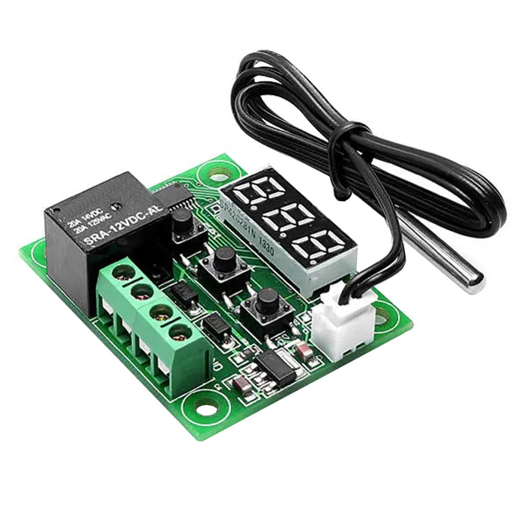 50-110°C W1209 Digital thermostat Temperature Control Switch DC 12V Sensor L 
