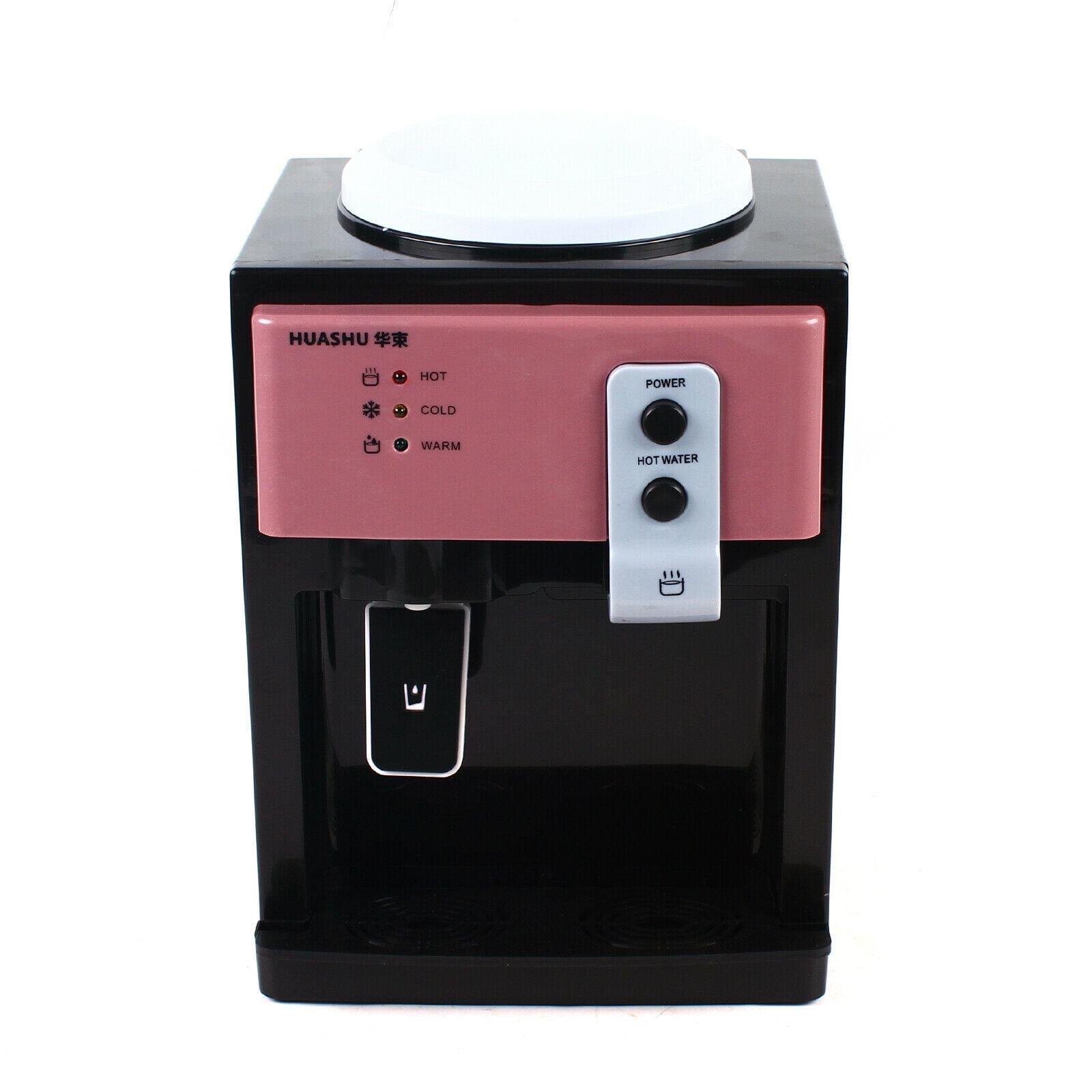 ANQIDI 5 Gallon Top Loading Hot/Cold Water Dispenser, 550W Pink Gold Desktop Small Electric Drinking Fountain