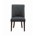 thumbnail image 5 of Powell Adler Upholstered Dining Chairs - Espresso with Gray - Set of 2, 5 of 11