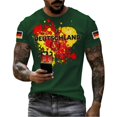 thumbnail image 4 of Women's Germany Football Graphic T-Shirt, Men's Soccer Graphic T-Shirt, Casual Short Sleeve Sports Top for Workout for Soccer Tournament 2026 Dark Green Size: 2XL, 4 of 4