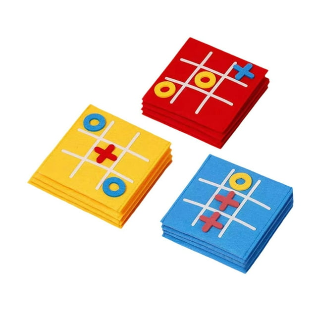 Juego de tres en raya, rompecabezas, minijuego de mesa, cero y cruces 12 Uds.