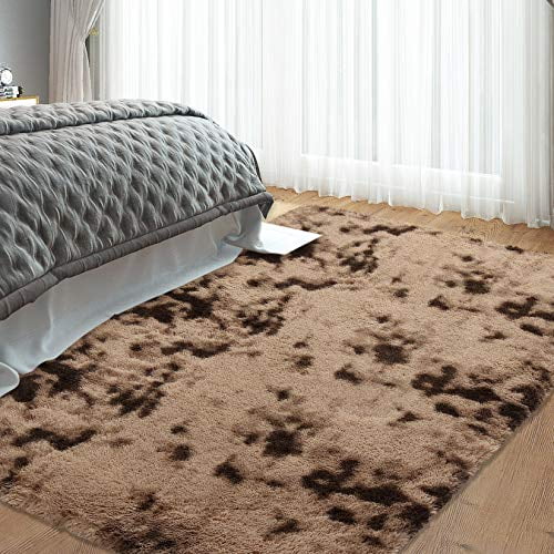 Navy Area Rug for Bedroom, Extra Large 9' x 12'Rugs Shag Rugs for Living Room Furry Rugs for Girls Boys Room Shaggy Rug for Kids Baby Room Home Decor Rug Carpets, Dark Navy
