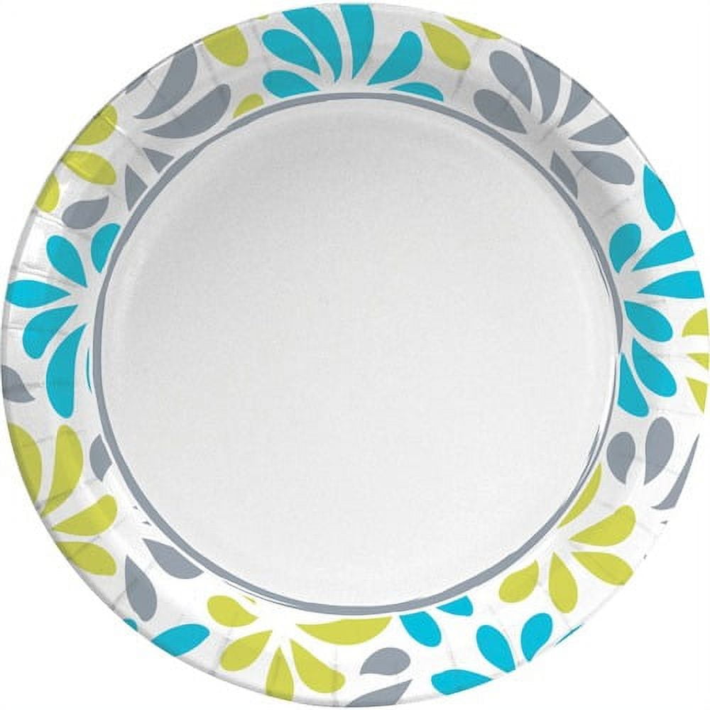 Genuine Joe, GJO10320, Printed Paper Plates, 125 / Pack, Assorted
