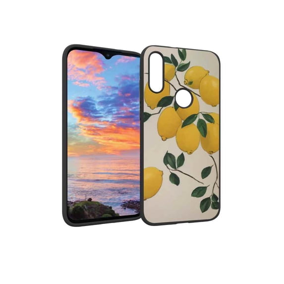 Compatible with Moto E 2020 Phone Case, Lemons Case Men Women, Flexible Silicone Shockproof Case for Moto E 2020