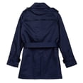 thumbnail image 2 of Isaac Mizrahi Boys Double Breasted Belted Trench Coat-Raincoat With Epaulettes, 2 of 2