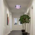thumbnail image 4 of Modern Crystal Chandelier Glass LED Ceiling Light Flush Mount Lamp Living Room, 4 of 17
