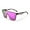 Transparent Pink Leopard Frame & Purple Mirrored Lens, variant on FEISEDY Sunglasses for Women Men, Fashion Mirrored Single Lens, Driving Beach Sunnies UV400 Shades B2996