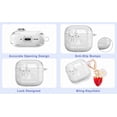 thumbnail image 6 of Clear Case for AirPods 4 (2024) with Safety Lock, Cute Strawberry Keychain, Soft TPU Protective Cover, Shockproof Wireless Earbuds Shell for Women Girls, 6 of 13