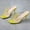 Yellow, variant on Babysbule Women's High Heels, Foreign Trade Women's Shoes Heightened Breathable Fashion Pearl Slippers