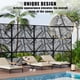thumbnail image 3 of Garvee panel de privacidad exterior con diseño de hoja tropical y corte láser, divisor metálico resistente al clima para patio, deck, balcón o jardín, 3 of 8