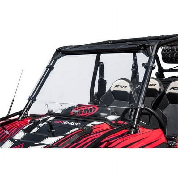 Tusk Vented Hard Coated Poly Carb Front Windshield for Polaris RANGER RZR XP 4 TURBO EPS 2016-2018
