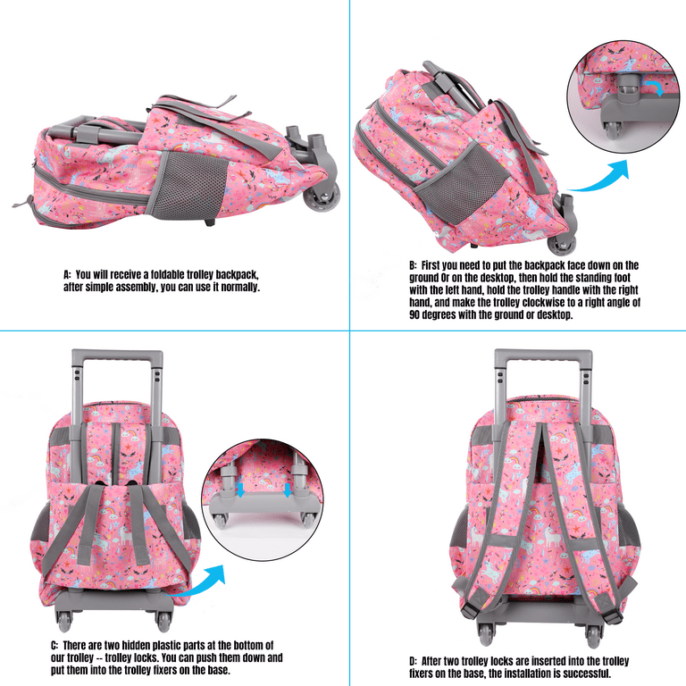 Rolling Backpack, Wheeled Backpack