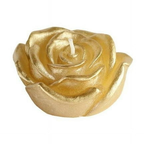 CFZ-101-0 3 in. Floating Candles, Metallic Gold Rose - 12 Piece per Box