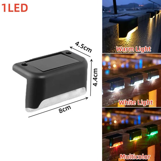 Lámpara LED Solar de pared impermeable para exteriores, iluminación luminosa de arriba y abajo para jardín, valla, decoración de balcón, luz Solar, 10/8/6/4 LED