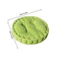 thumbnail image 3 of Cinvoph 14" Thickened Solid Color Chair Cushions for Dining Chairs Corduroy Seat Cushion with Ties, Soft Textured Washable Seat Pad, Cozy for Kitchen Home Office Use, Green, 3 of 6